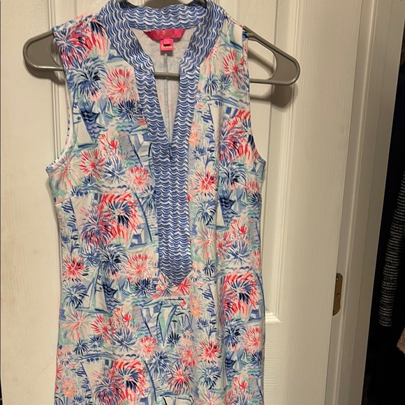 Lilly Pulitzer ~ Sleeveless Tropical Print Dress In Stores now $188 - Picture 1 of 4